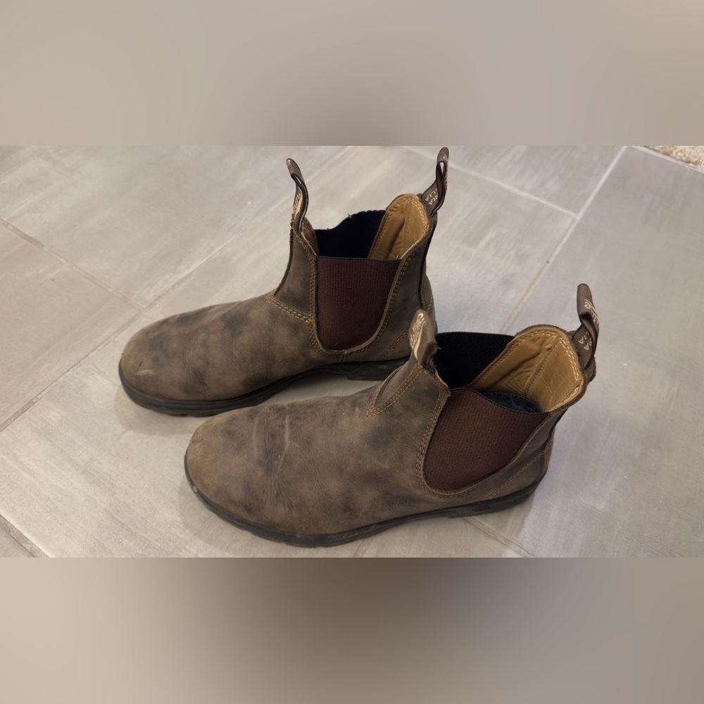 Blundstone Chelsea Boots Rustic Brown W9.5
